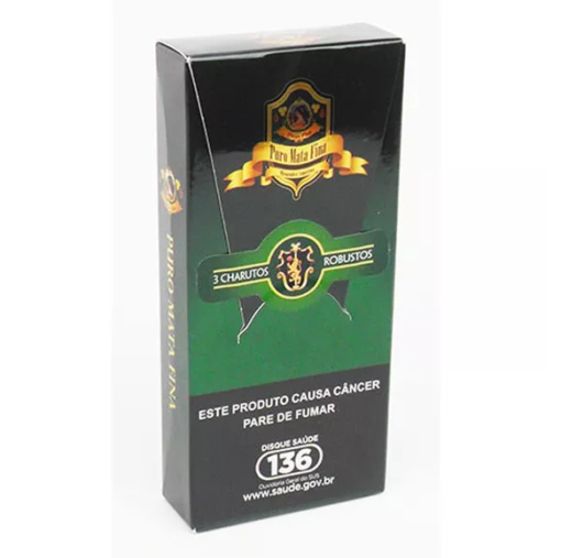 Charuto Dona Flor Robusto Puro Mata Fina Caixa c/ 03
