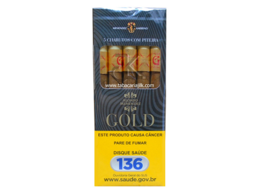 Cigarrilha Alonso Menendez Gold Piteira c/05